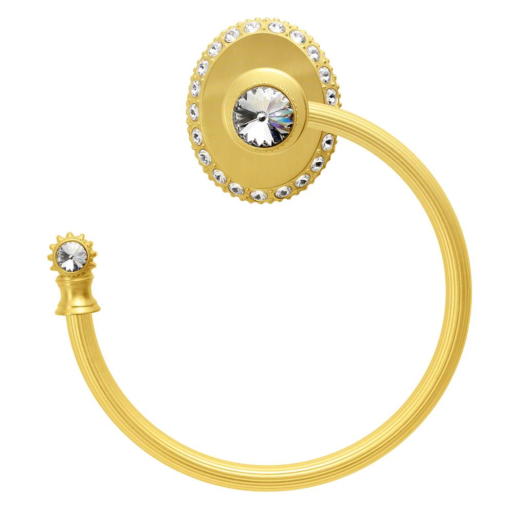 Carpe Diem 1835R-23C Cache Chrysalis Swing Towel Reeded Ring Left W/ Swarovski Crystals