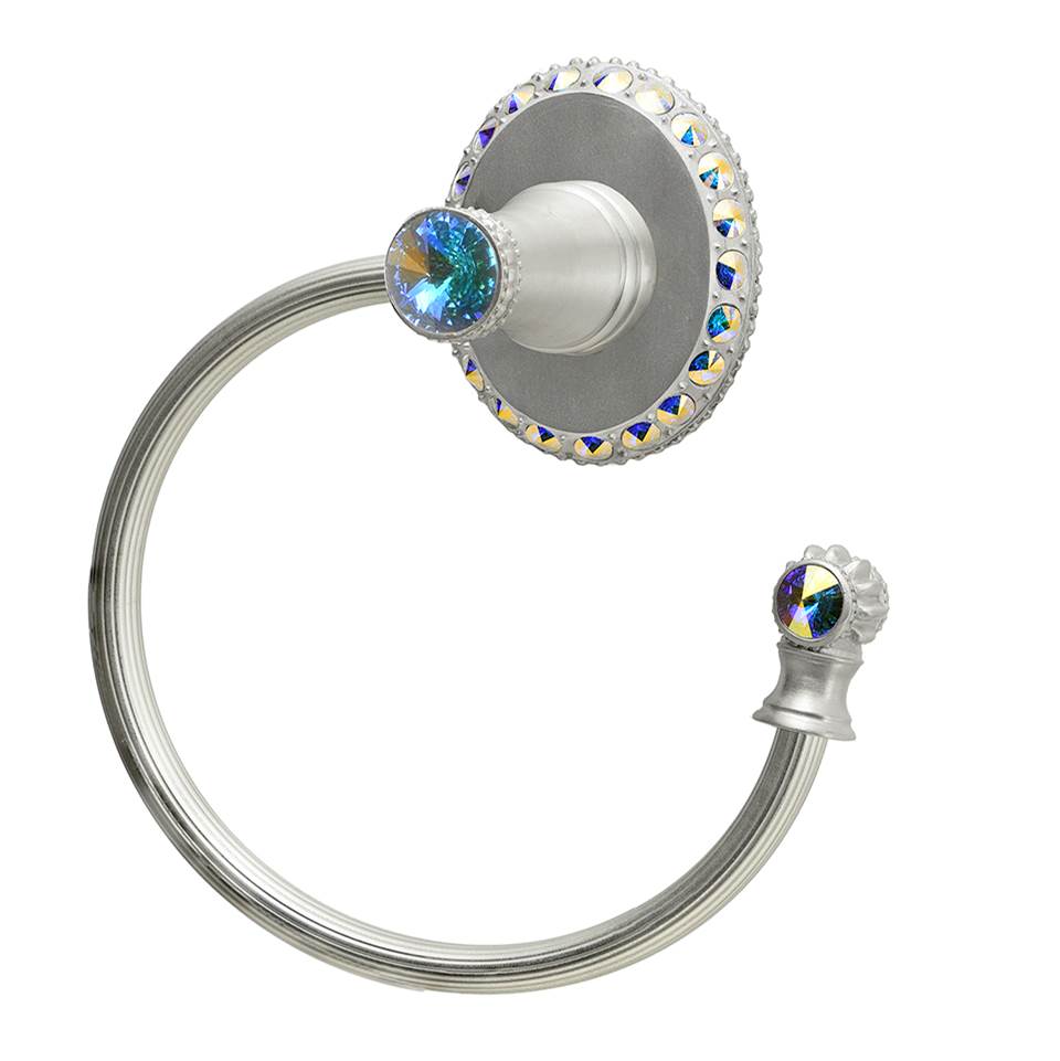 Carpe Diem Hardware - Carpe Diem 1836R-23Ab Cache Chrysalis Swing Towel Reeded Ring Right W/ Swarovski Crystals - Chrysalis