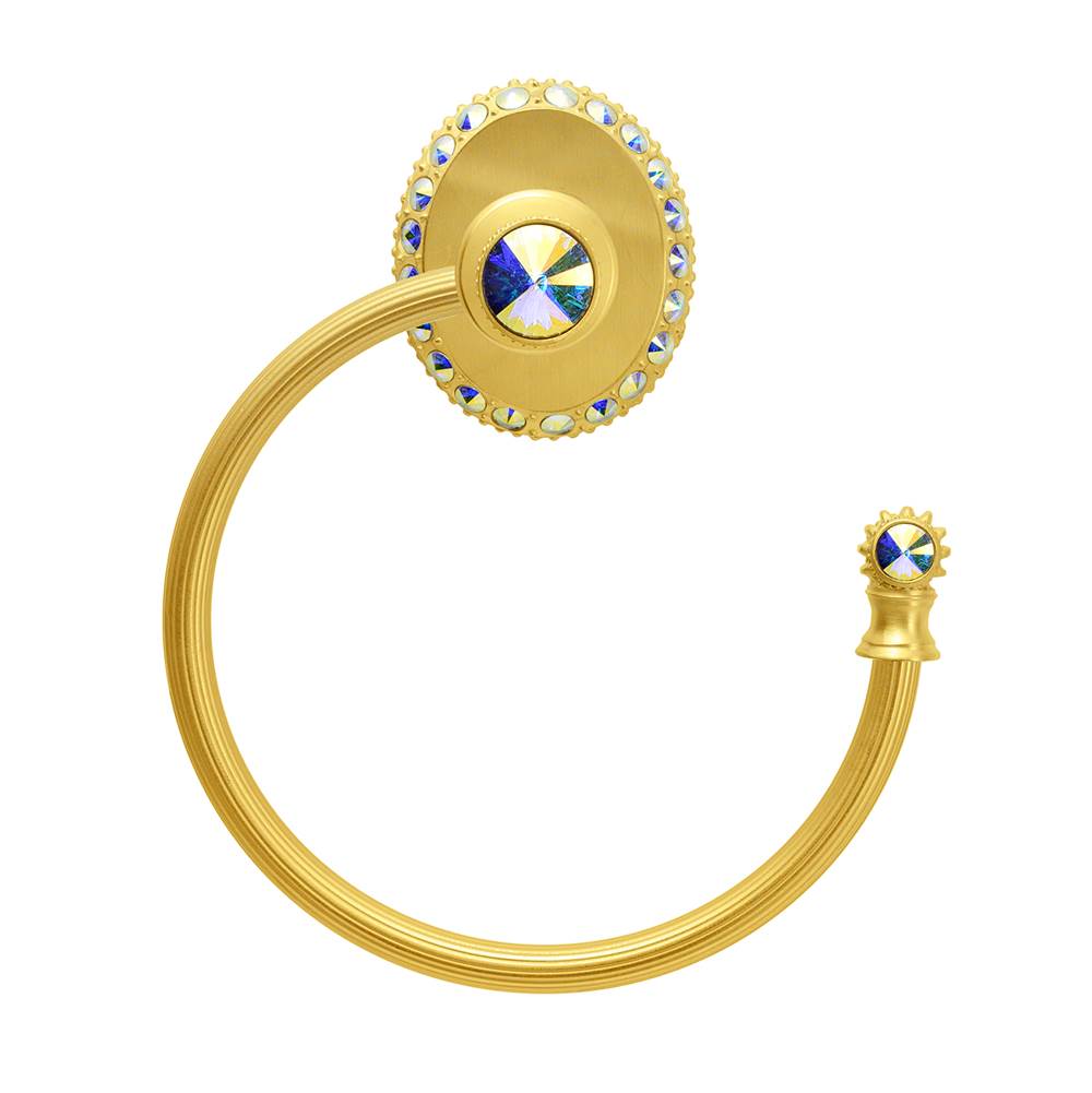 Carpe Diem 1836R-23Ab Cache Chrysalis Swing Towel Reeded Ring Right W/ Swarovski Crystals