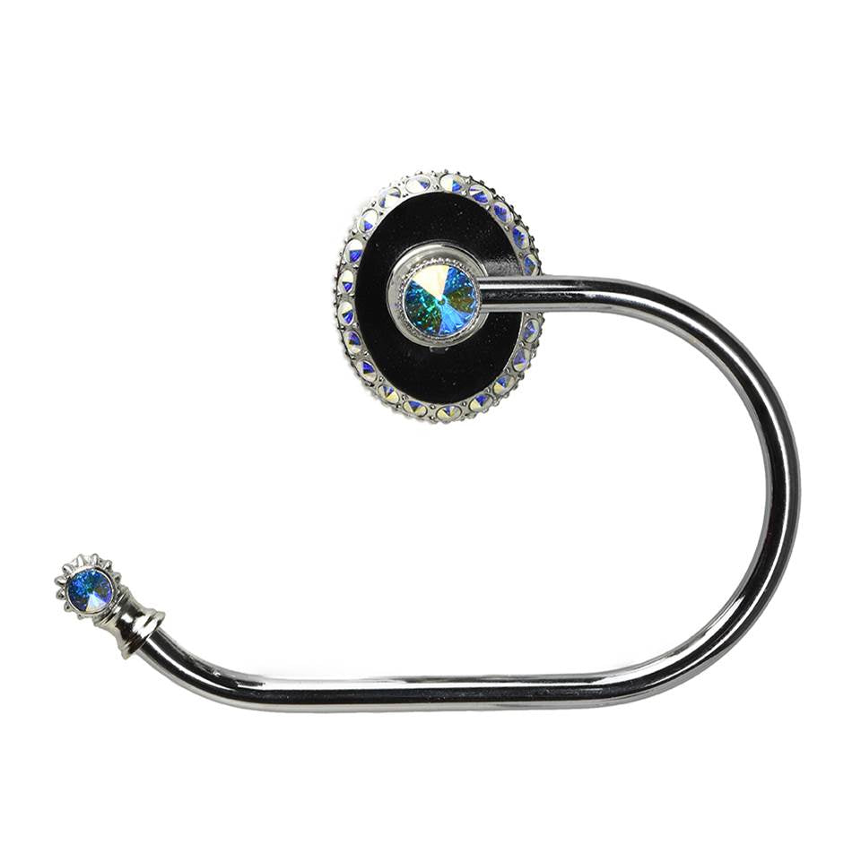 Carpe Diem Hardware - Cache Ii Swing Tissue Smooth Ring Left w/ Swarovski Crystals - Chalice