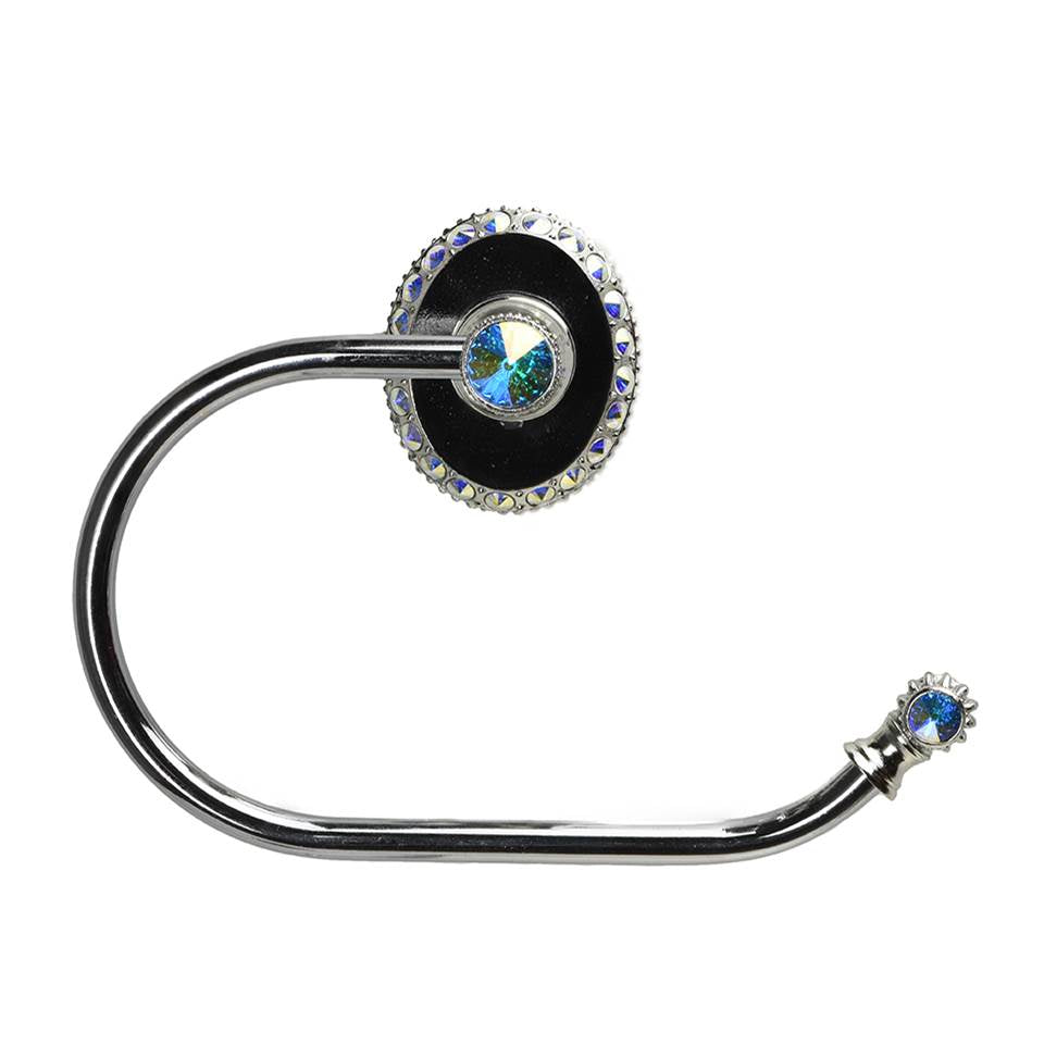 Carpe Diem Hardware - Cache Ii Swing Tissue Smooth Ring Right w/ Swarovski Crystals - Chalice