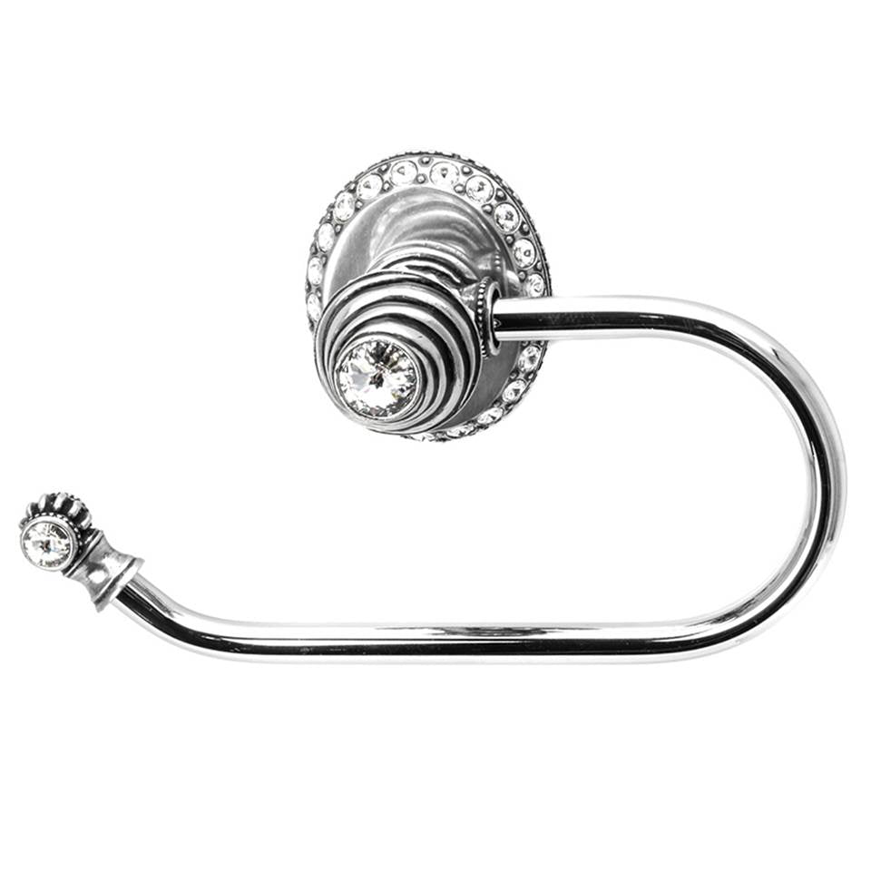 Carpe Diem Hardware - Cache Ll Large Swing Tissue Smooth Ring Left w/ 42 Rivoli Swarovski Crystals - Chalice