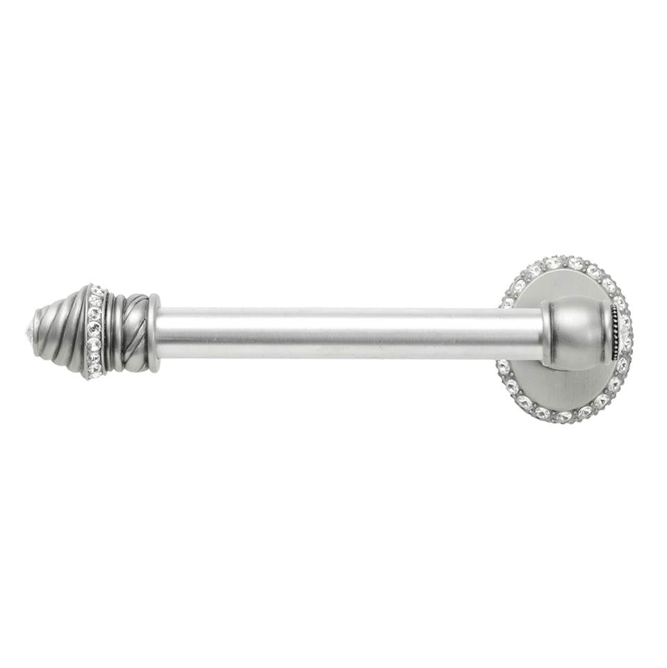 Cache II Tissue Bar Left (Large Escutcheon) With Swarovski Clear Crystals
