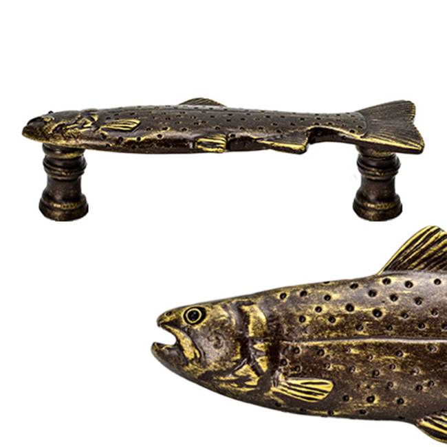 Carpe Diem Hardware - Trout 4'' O.C. Large Pull Left - Chalice