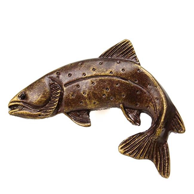 Carpe Diem Hardware - Jumping Trout Knob Left - Chalice
