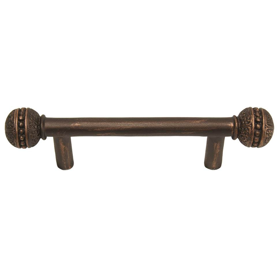 Carpe Diem Hardware - Millennium 3'' O.C. Pull, Millennium Caps On End - Oil Rubbed Bronze