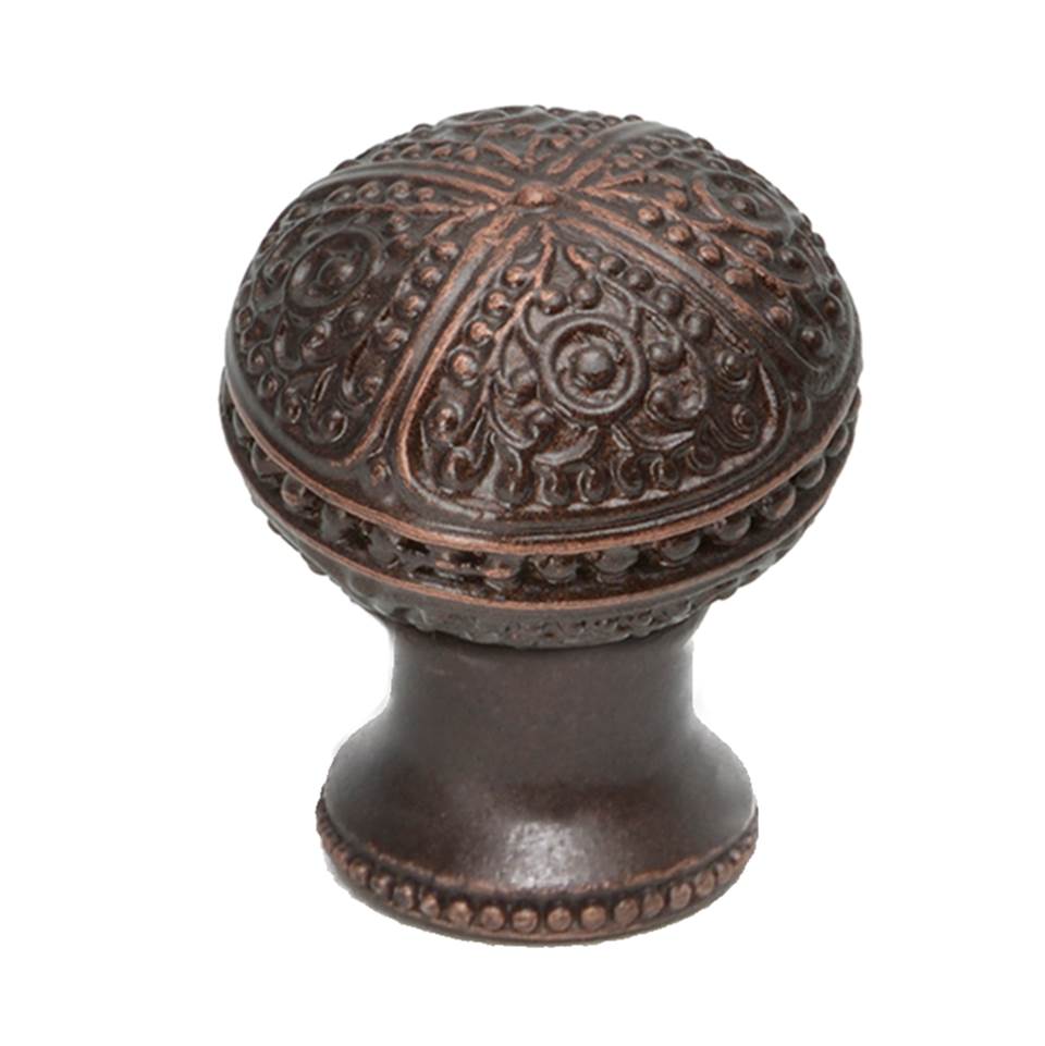 Carpe Diem Hardware - Millennium Classic Large Round Knob With Flared Foot - Oil Rubbed Bronze