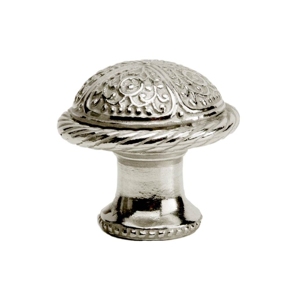 Carpe Diem Hardware - Millennium Large Knob With Rope Border - Platinum