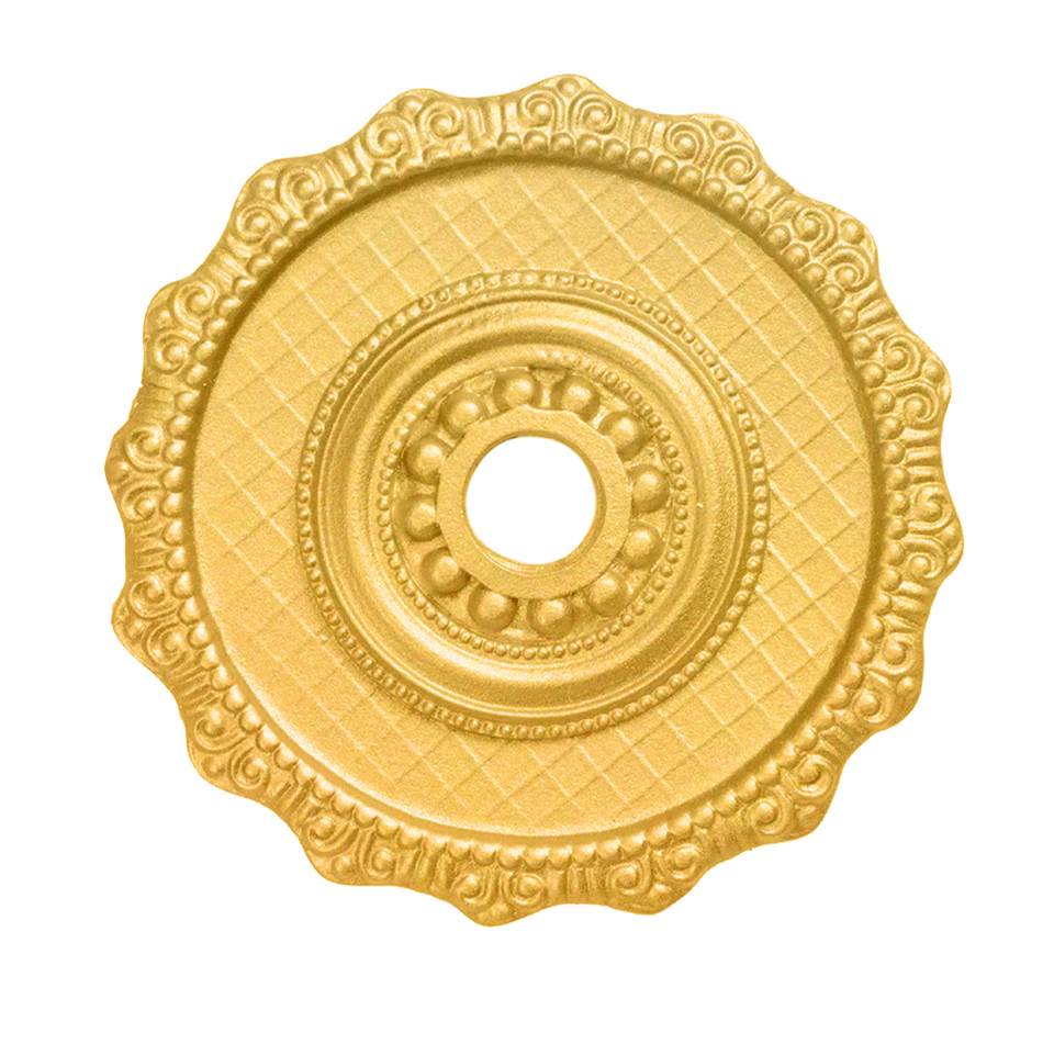 Carpe Diem Hardware - Oracle Large Round Escutcheon - Gilded Mercury