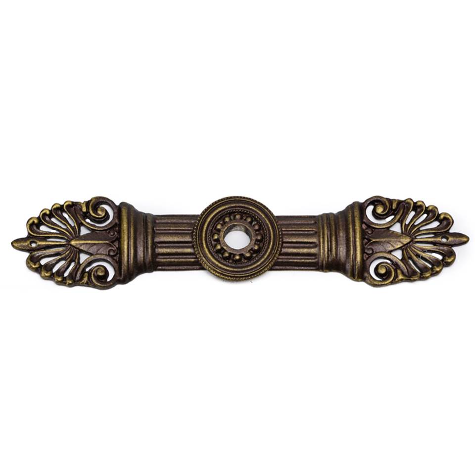 Carpe Diem Hardware - Oracle Large Elongated Escutcheon - Antique Brass