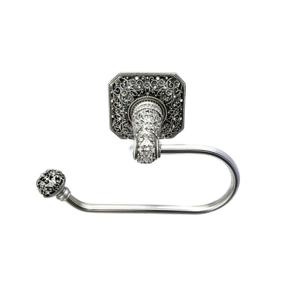 Carpe Diem Hardware - Juliane Grace Swing Tissue Smooth Ring Right w/ 131 Swarovski Crystals - Gilded Mercury