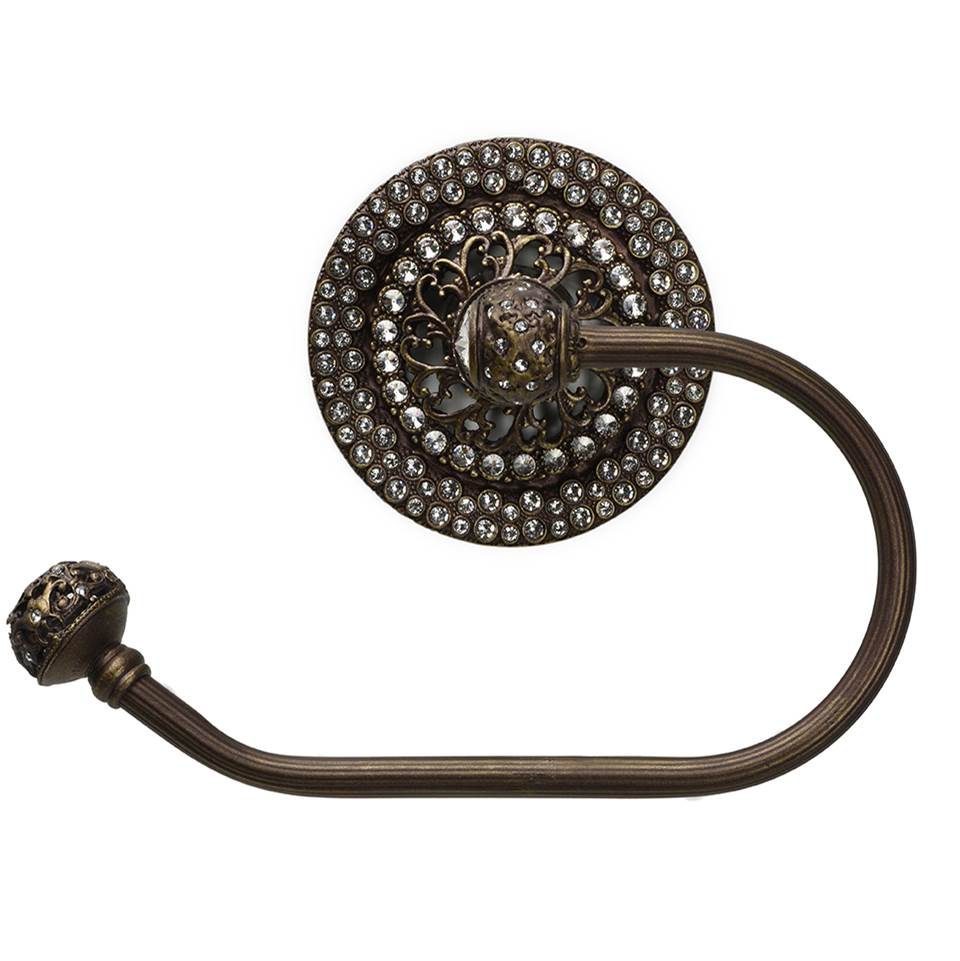 Carpe Diem Hardware - Vortice Glaze Large Round Knob w/ Smokey Topaz Glaze - Chalice