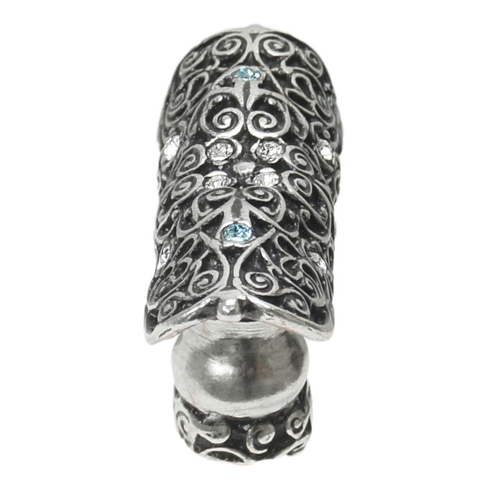 Monticello Oblong Knob w/ Swarovski Crystals