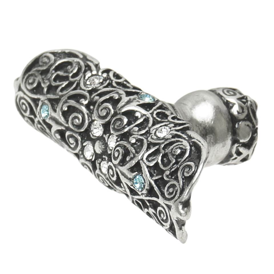 Monticello Oblong Knob w/ Swarovski Crystals