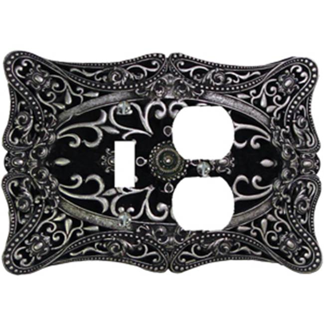 Carpe Diem Hardware - Carpe Diem 5008-9 Acanthus Chalice Single Toggle And Single Duplex Outlet - Chalice