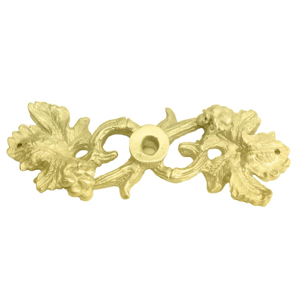 Carpe Diem Hardware - Double Grape Leaf & Vine Large Escutcheon - Soft Gold
