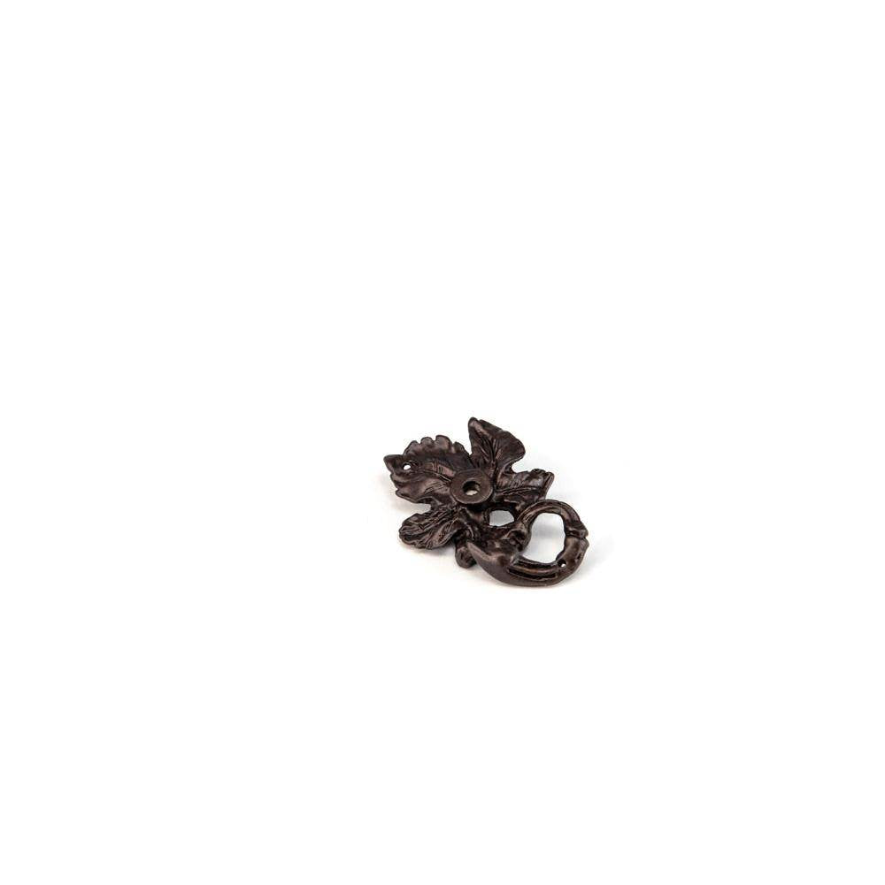 Carpe Diem Hardware - Single Grape Leaf & Vine Escutcheon - Bronze