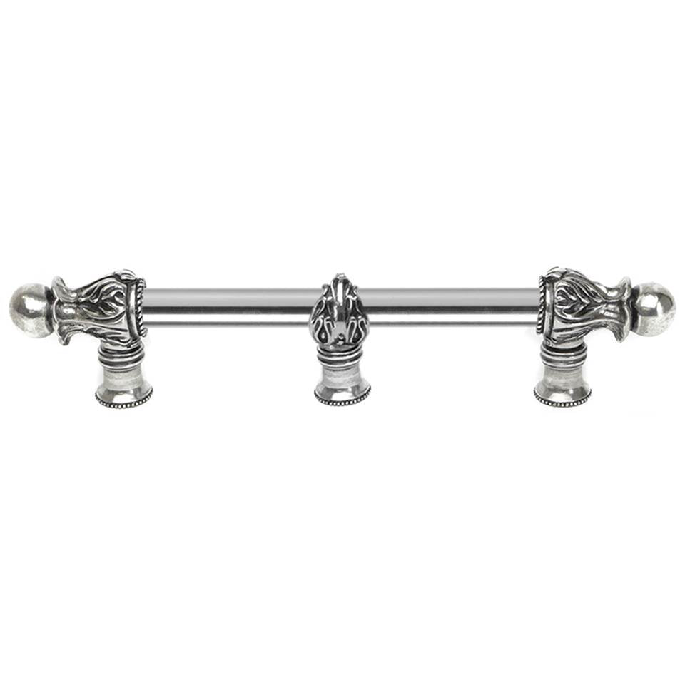 Carpe Diem Hardware - Acanthus 9'' O.C. (Approx.) With 5/8'' Smooth Center and Center Brace Long Pull Romanesque Style In Chalice. - Chalice