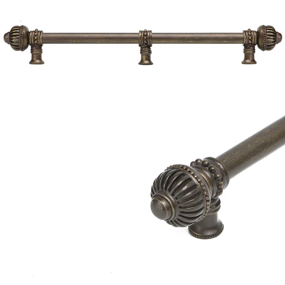 Carpe Diem Hardware - Cricket Cage 12'' O.C. Approx w/ 5/8'' Smooth Center Long Pull Large Finial w/ Center Brace - Chalice