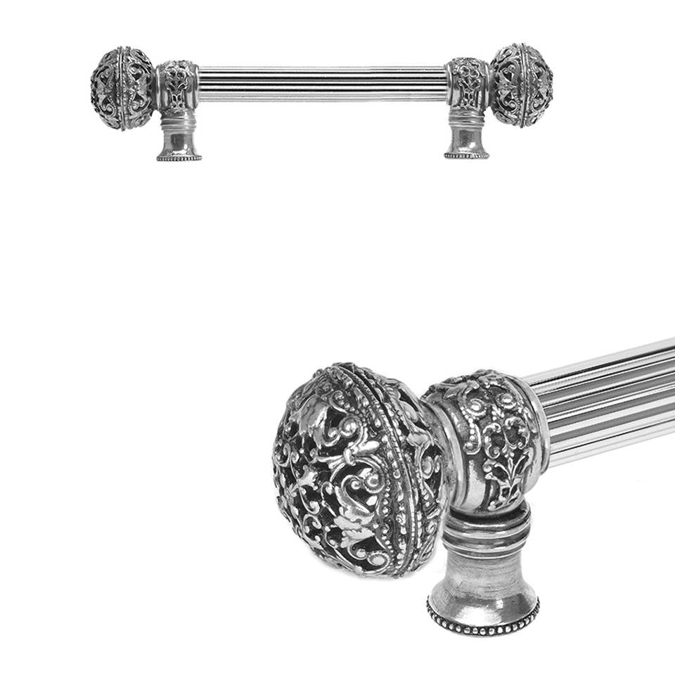 Carpe Diem Hardware - Juliane Grace 6'' O.C. (Approximately) With 5/8'' Reeded Center Long Pull Large Finial In Chalice. - Chalice