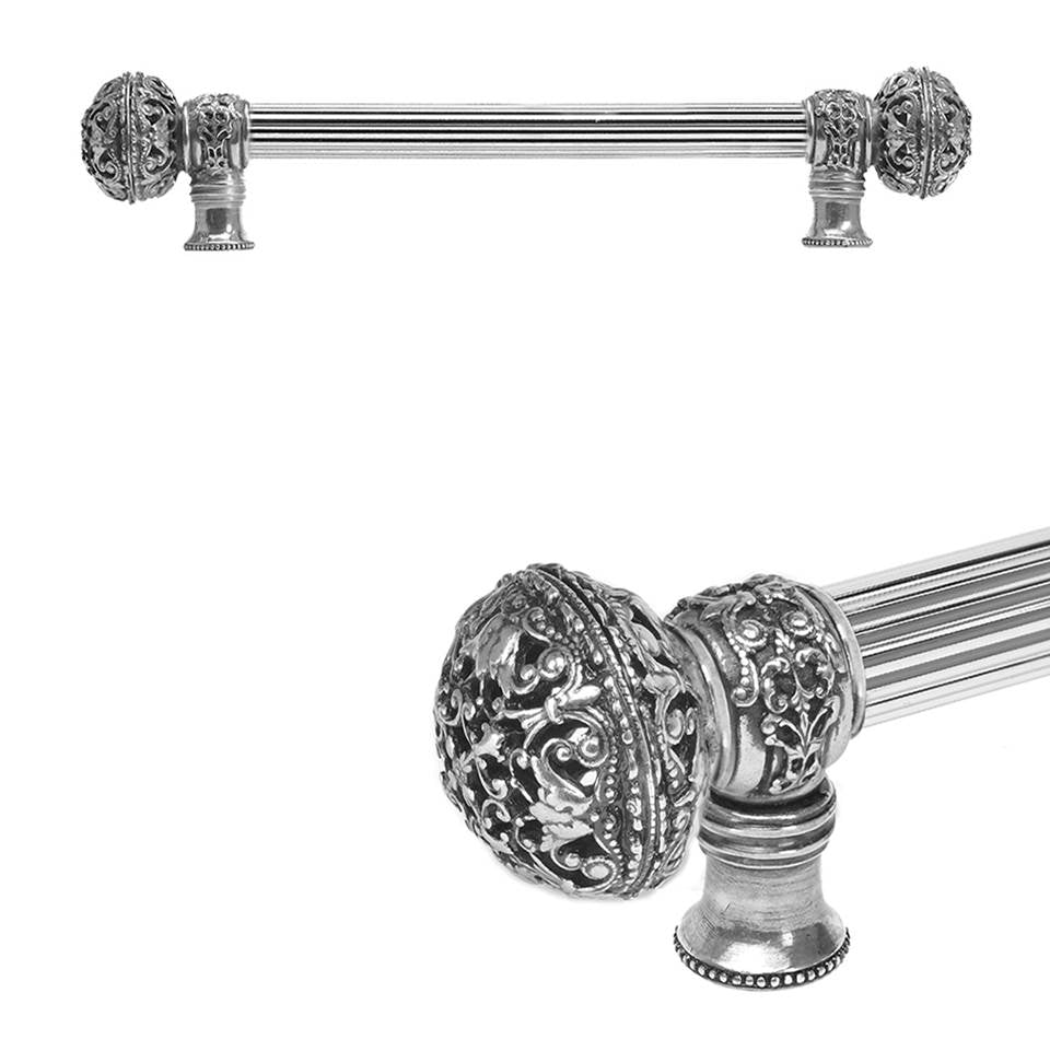 Carpe Diem Hardware - Juliane Grace 9'' O.C. (Approximately) With 5/8'' Reeded Center Long Pull Large Finial In Chalice. - Chalice