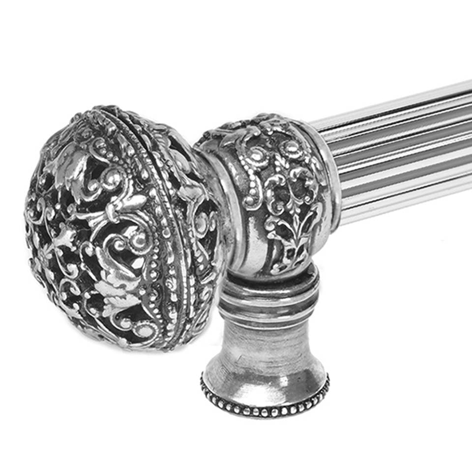 Juliane Grace 18'' O.C. Approx w/ 5/8'' Reeded Center Long Pull Large Finial