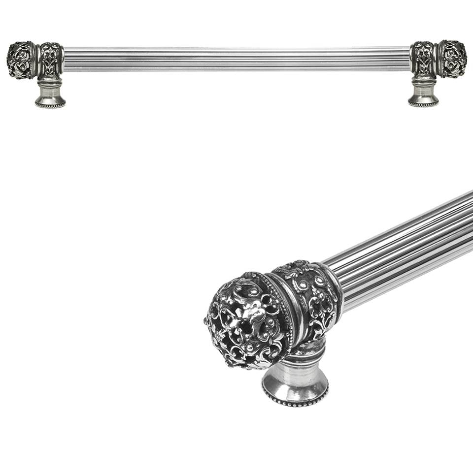 Carpe Diem Hardware - Juliane Grace 12'' O.C. (Approximately) With 5/8'' Reeded Center Long Pull Small Finial In Chalice. - Chalice