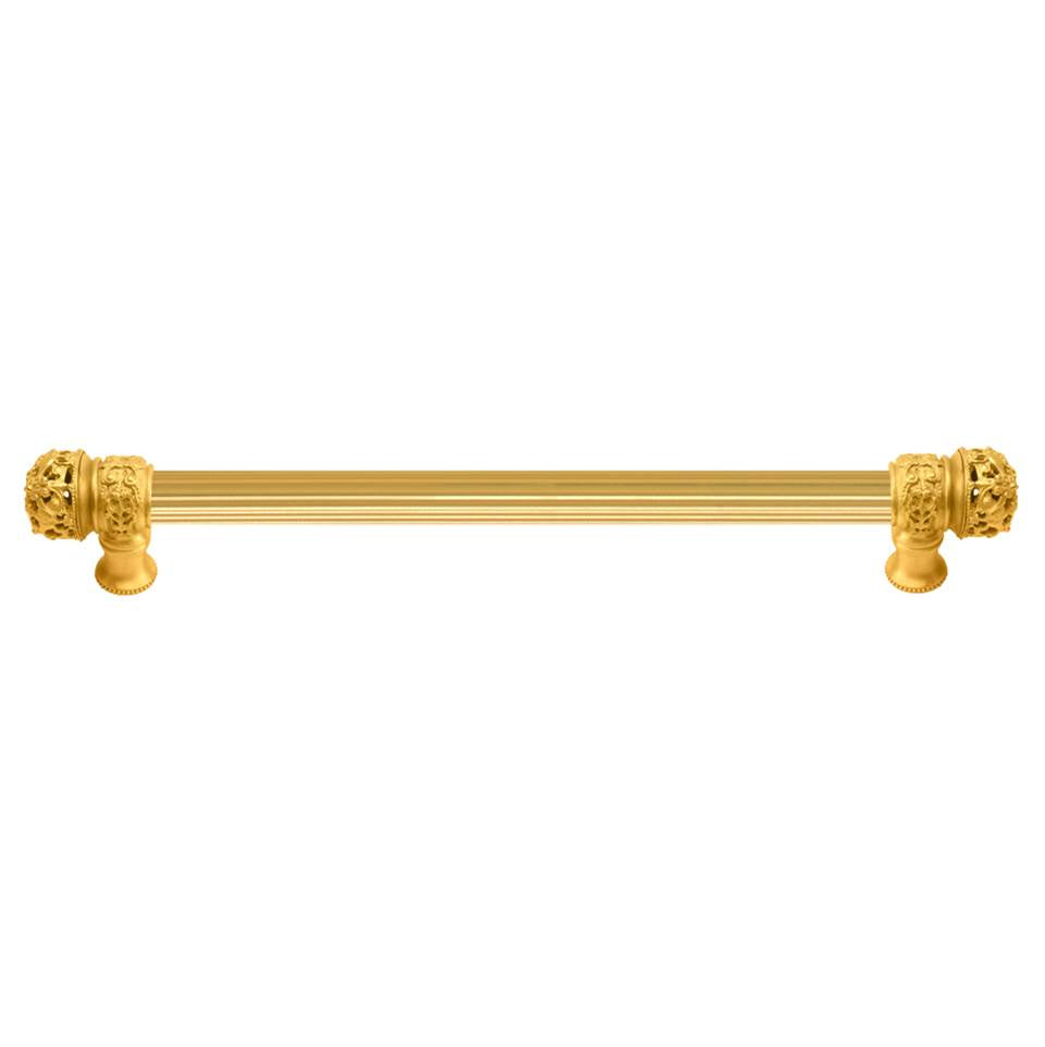 Carpe Diem Hardware - Juliane Grace 18'' O.C. (Approximately) With 5/8'' Reeded Center Long Pull Small Finial In Gilded Mercury. - Gilded Mercury