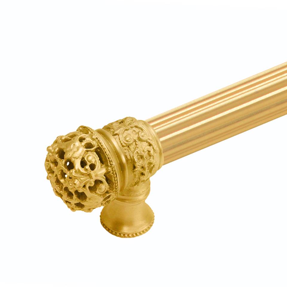 Juliane Grace 18'' O.C Approx w/ 5/8'' Reeded Center Long Pull Small Finial