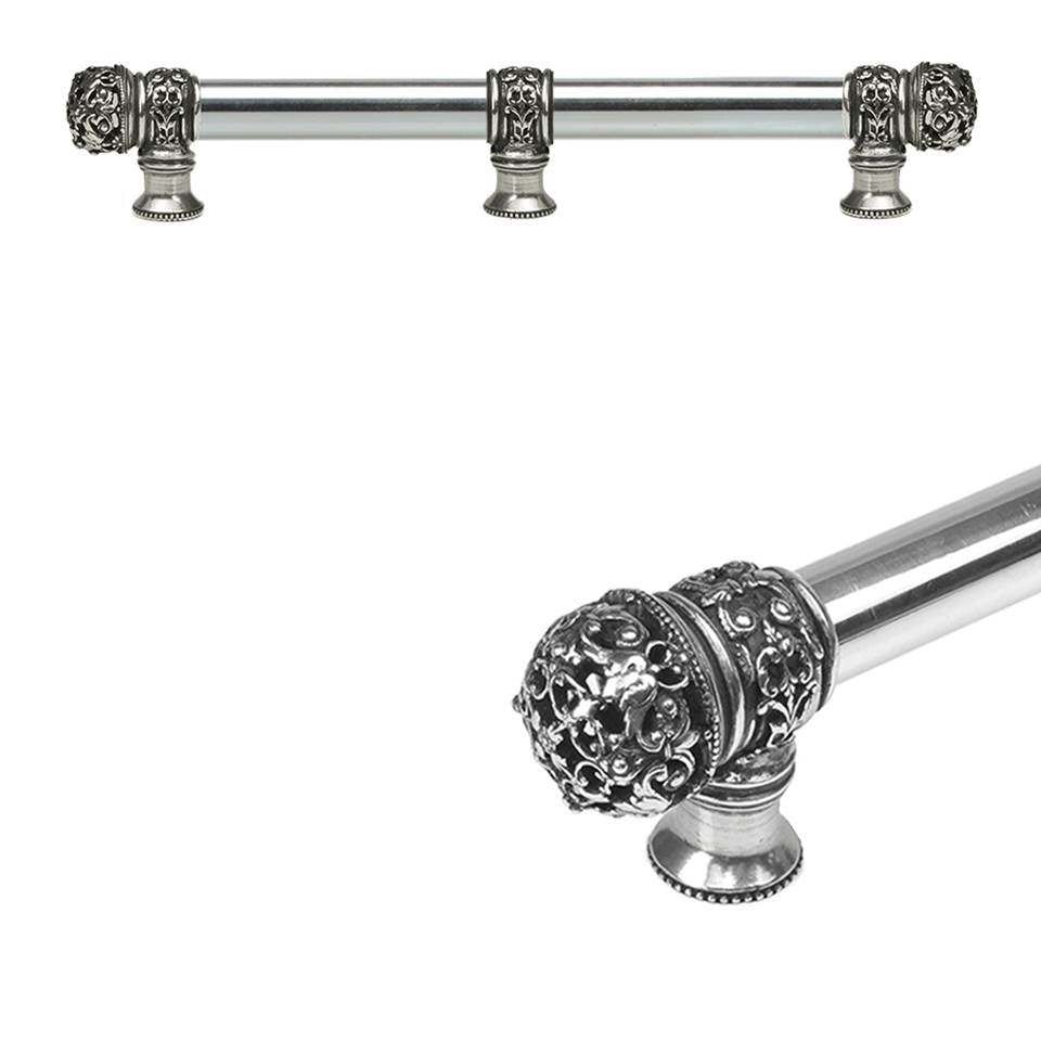 Carpe Diem Hardware - Juliane Grace 9'' O.C. (Approximately) With 5/8'' Smooth Center Long Pull and Center Brace Small Finial In Chalice. - Chalice