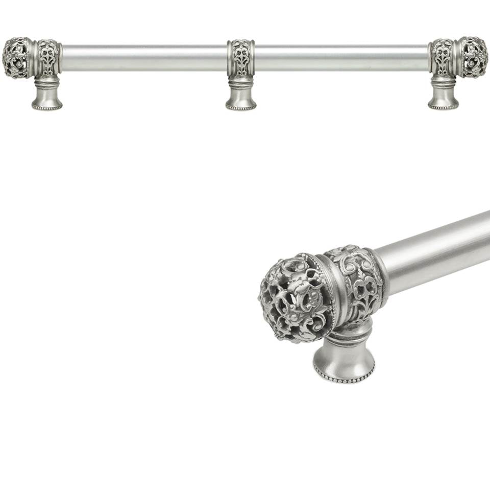 Carpe Diem Hardware - Juliane Grace 18'' O.C Approx w/ 5/8'' Smooth Center Long Pull Small Finial w/ Center Brace - Soft Gold
