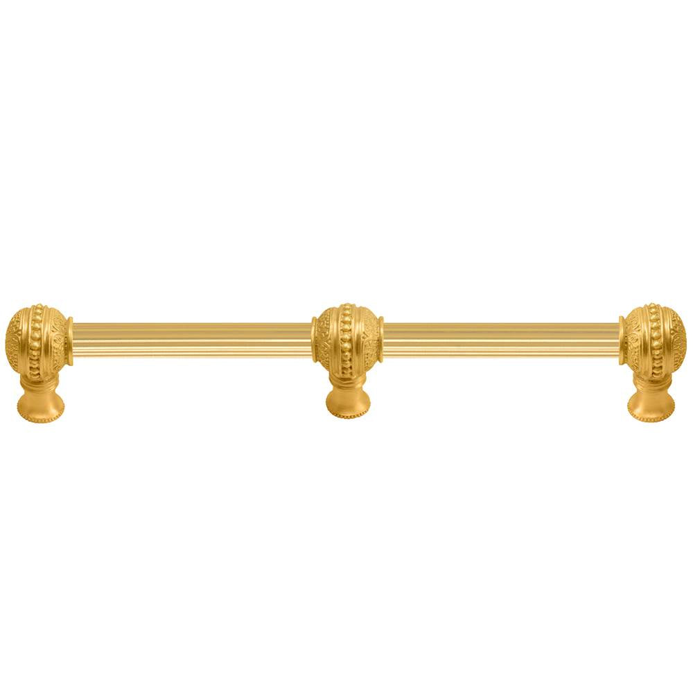 Carpe Diem Hardware - Millennium 22'' O.C. Approx W/ 5/8'' Reeded Center Long Pull W/ Center Brace - Gilded Mercury