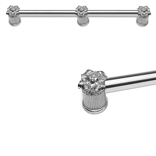 Carpe Diem Hardware - Oracle Column 12'' O.C. Approx w/ 5/8'' Reeded Center Long Pull w/ Center Brace - Chalice