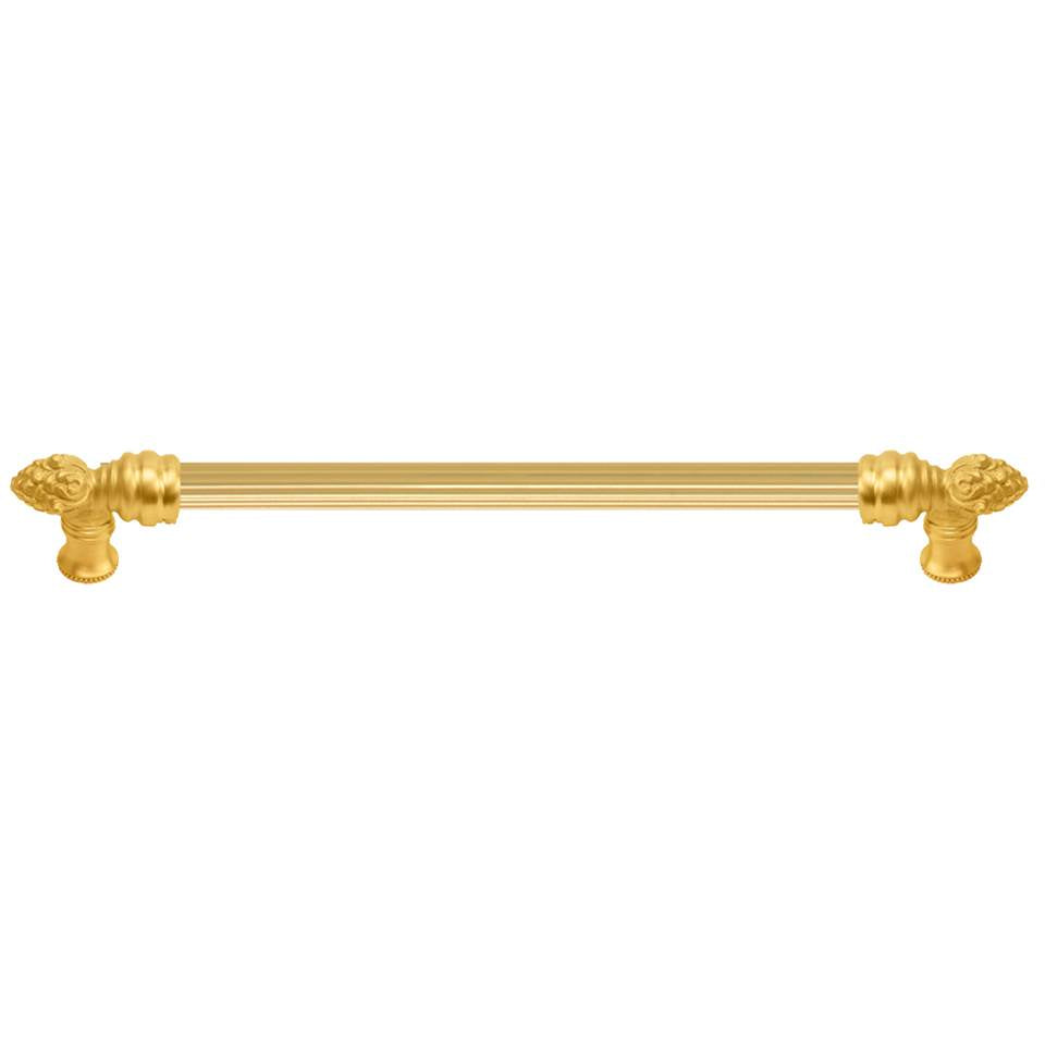 Carpe Diem Hardware - Bienvenue 18'' O.C. Approx w/ 5/8'' Reeded Center Long Pull - Antique Brass