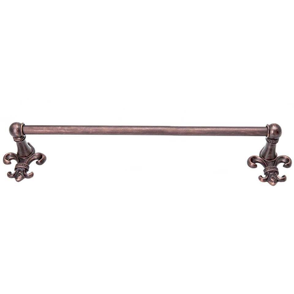 Carpe Diem Hardware - Charlemagne 16'' O.C Approx Towel Bar W/ 5/8'' Smooth Center - Oil Rubbed Bronze