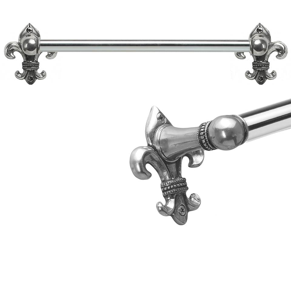 Carpe Diem Hardware - Charlemagne 24'' O.C (Approximately) Towel Bar With 5/8'' Smooth Center - Chalice