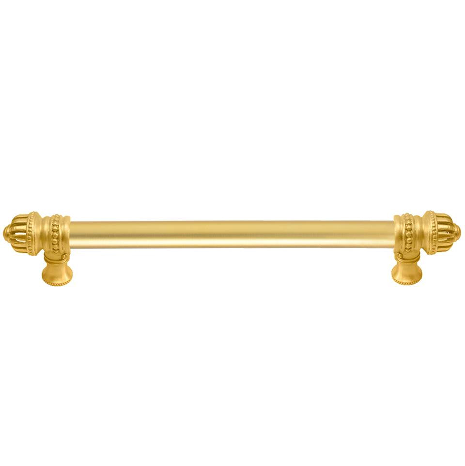 Carpe Diem Hardware - Cricket Cage 9'' O.C. (Approximately) With 5/8'' Smooth Center Long Pull Large Finial In Gilded Mercury. - Gilded Mercury