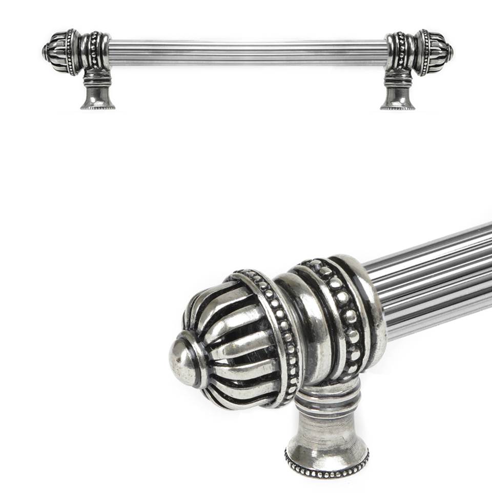 Carpe Diem Hardware - Cricket Cage 9'' O.C. (Approximately) With 5/8'' Reeded Center Long Pull Large Finial In Chalice. - Chalice