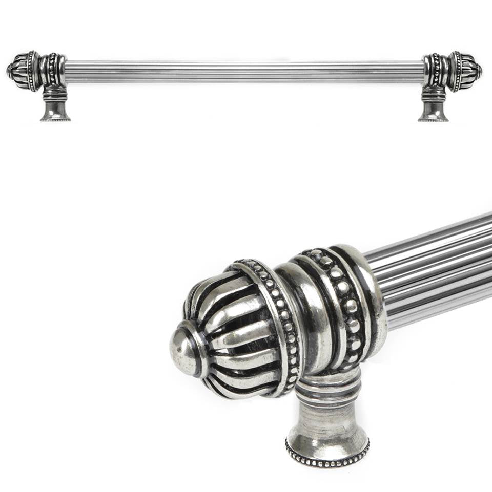 Carpe Diem Hardware - Cricket Cage 18'' O.C. (Approximately) With 5/8'' Reeded Center Long Pull Large Finial In Chalice. - Chalice