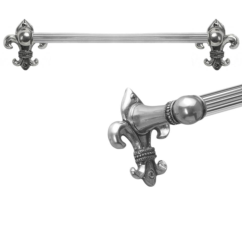 Carpe Diem Hardware - Charlemagne 36'' O.C (Approximately) Towel Bar With 5/8'' Reeded Center - Chalice