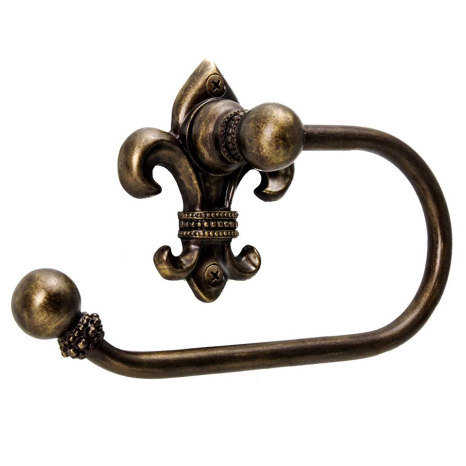 Carpe Diem Hardware - Charlemagne Swing Tissue Smooth Ring Left - Antique Brass