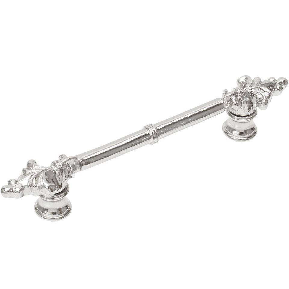 Charlemagne Classic 4'' O.C. Pull w/ Small Fleur De Lys On Ends