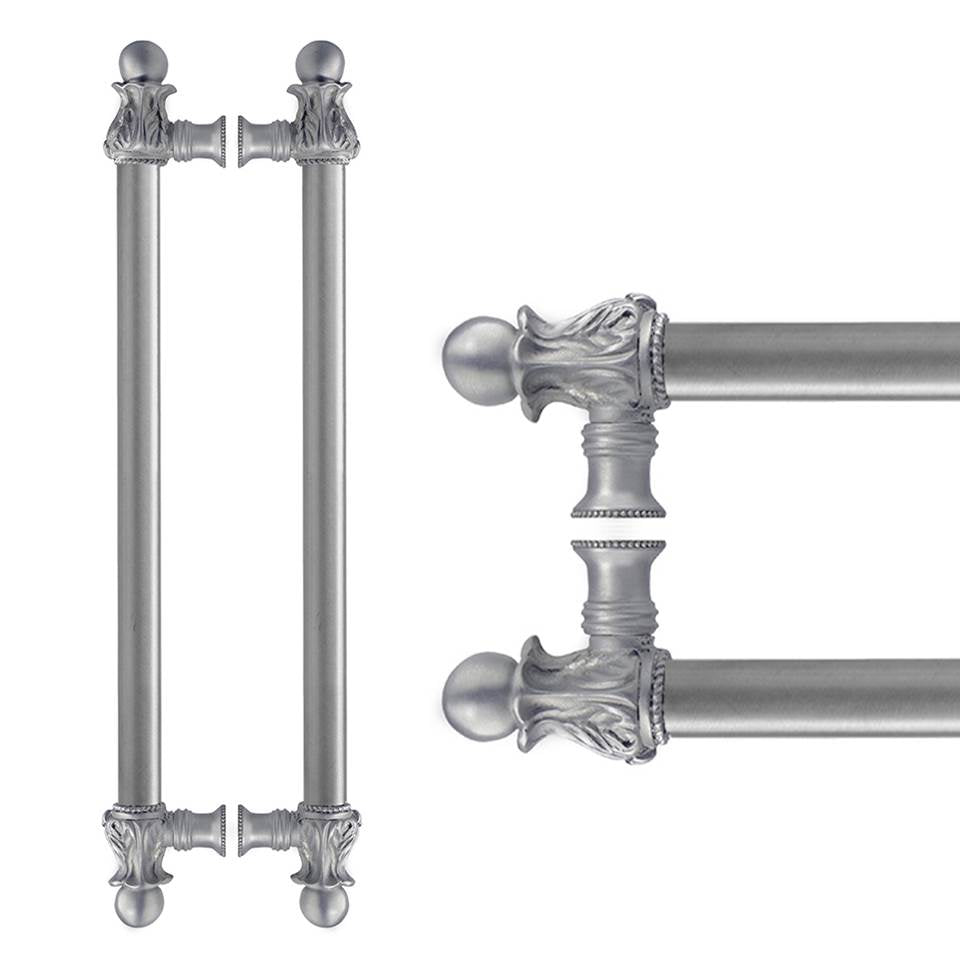 Carpe Diem Hardware - Acanthus Back To Back 18'' O.C. {Approx.} w/ 5/8'' Smooth Center Long Pull Romanesque Style - Chalice