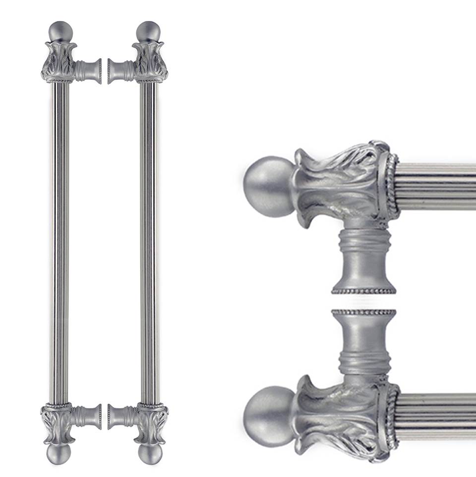 Carpe Diem Hardware - Carpe Diem 5864R-23 Acanthus Chrysalis Back To Back 22'' O.C. (Approx.) W/ 5/8'' Reeded Center Long Pull Romanesque Style - Chrysalis