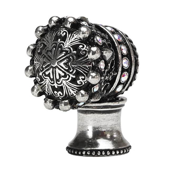 Carpe Diem Hardware - Queen Anne Large Crown Knob w/ Swarovski Crystals - Chalice