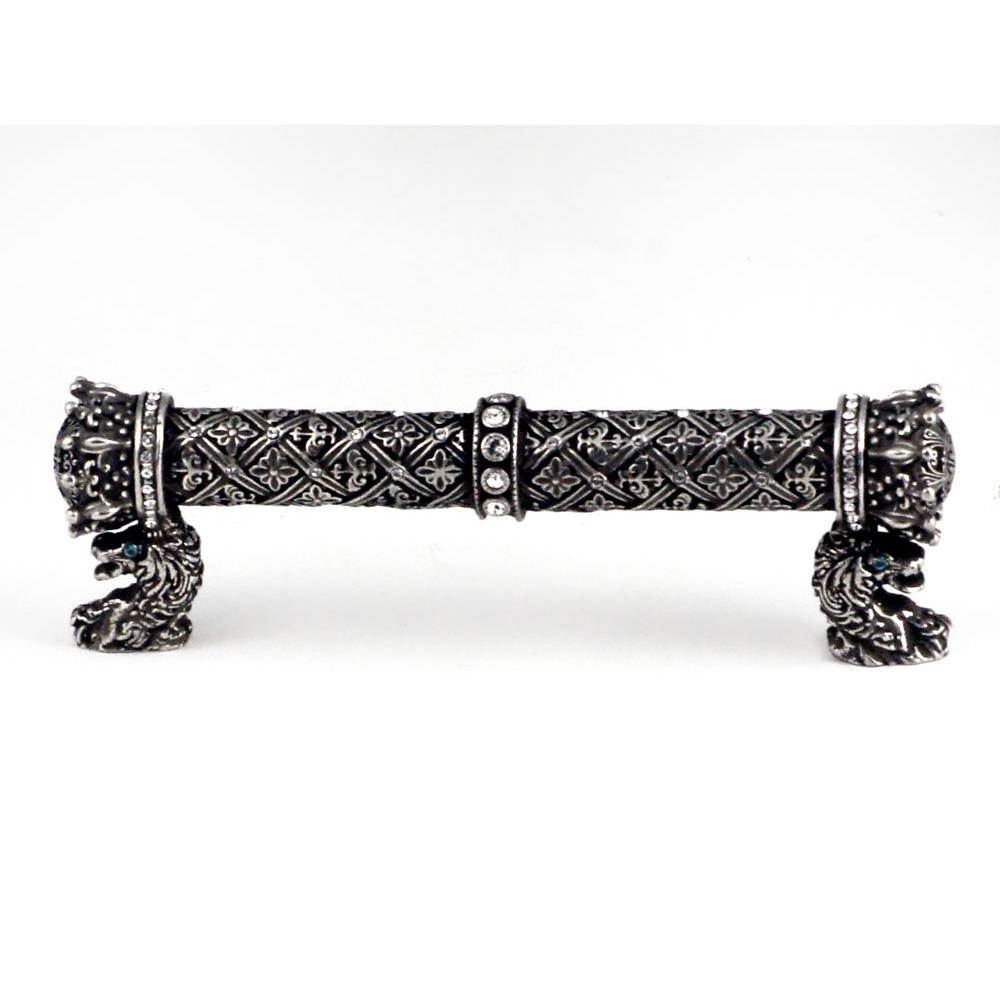 Carpe Diem Hardware - Queen Anne 4'' O.C. Pull w/ Swarovski Crystals - Chalice