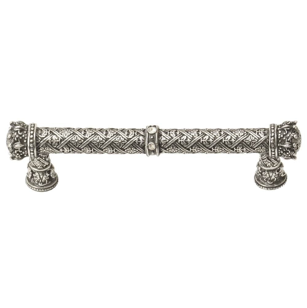Carpe Diem Hardware - Carpe Diem 6132-9C Crowning Glory Queen Anne Chalice Queen Anne 5'' O.C. Pull W/ Swarovski Crystals - Chalice