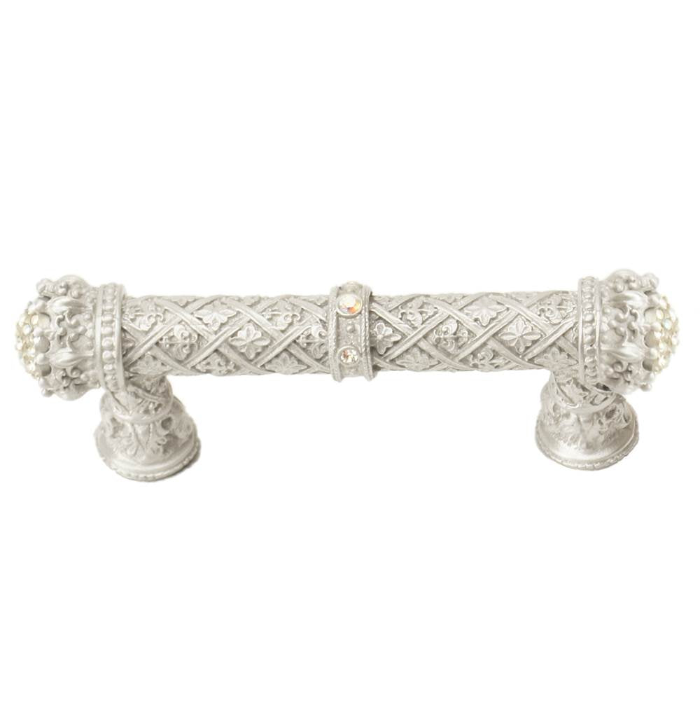 Carpe Diem Hardware - Carpe Diem 6328-23Cab Crowning Glory Queen Elizabeth Chrysalis Queen Elizabeth 3'' O.C. Pull W/ Swarovski Crystals - Chrysalis