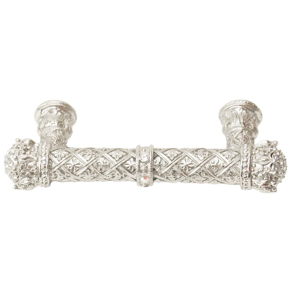 Carpe Diem 6328-11Cab Crowning Glory Queen Elizabeth Satin Queen Elizabeth 3'' O.C. Pull W/ Swarovski Crystals