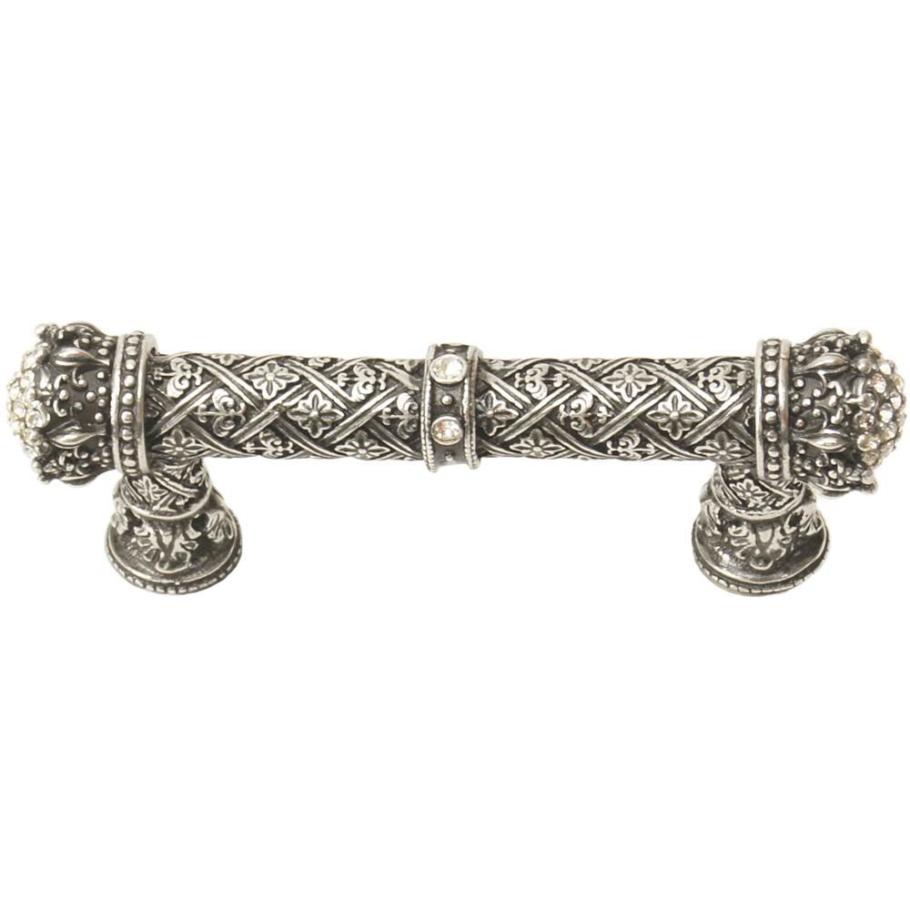 Carpe Diem Hardware - Carpe Diem 6328-9C Crowning Glory Queen Elizabeth Chalice Queen Elizabeth 3'' O.C. Pull W/ Swarovski Crystals - Chalice